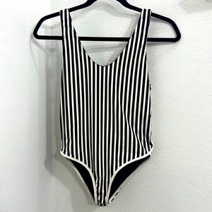 ACACIA SWIMWEAR Palm Springs Striped One Piece - Small